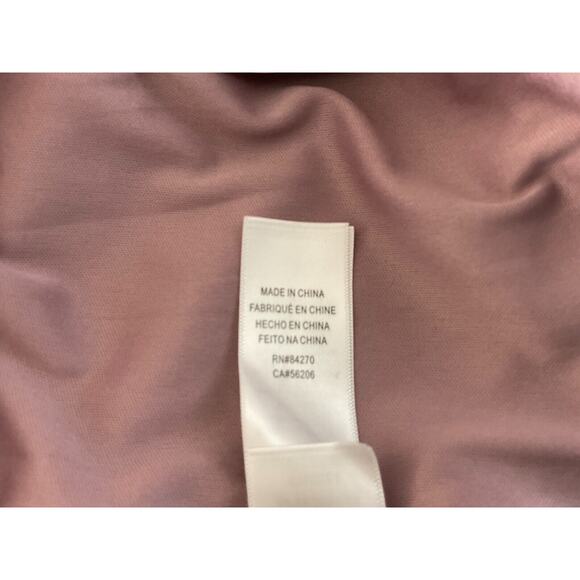 DB Studio Womens 16 Pink Mauve Draped Gown Formal Evening Dress Off the Shoulder - Picture 7 of 11